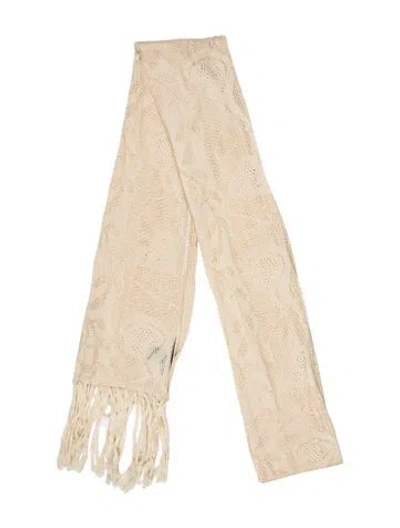 Pre-owned Marc Jacobs Silk Scarf In Neutral