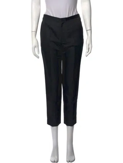 Pre-owned Marc Jacobs Silk Straight Leg Pants In Grey