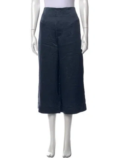 Pre-owned Marc Jacobs Silk Wide Leg Pants In Blue