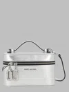 Marc Jacobs Mini Structured Handbag With Zip-around Closure In Silver