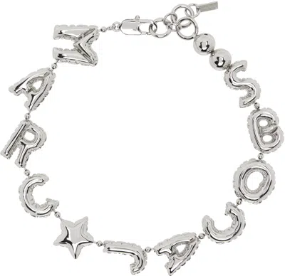 Marc Jacobs Silver Balloon Necklace In 040 Silver