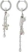 Marc Jacobs Silver Cats Out Of The Bag Earrings In 040 Silver