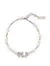 Marc Jacobs Silver Double-chain Design Bijoux In Metallic