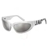 Marc Jacobs Silver Flash Mirror Wrap Ladies Sunglasses Marc 738/s 079d/t4 61