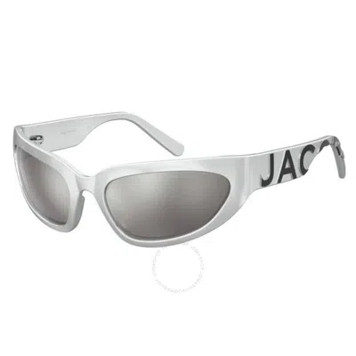 Marc Jacobs Silver Flash Mirror Wrap Ladies Sunglasses Marc 738/s 079d/t4 61