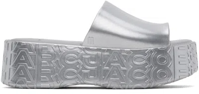 Marc Jacobs Silver Melissa Edition Becky Sandals In Aq980 Silver