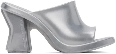 Marc Jacobs Silver Melissa Edition Heeled Sandals In Ba507 Silver