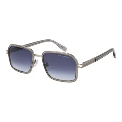 Marc Jacobs Silver Metal Sunglasses In Blue