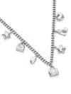 Marc Jacobs Small Icon Charm Necklace In Silver