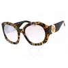 Marc Jacobs Silver Oversized Ladies Sunglasses Marc 722/s 0h7p/nq 56