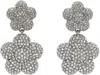 Marc Jacobs Silver White Earrings In 059 Silver/crystal