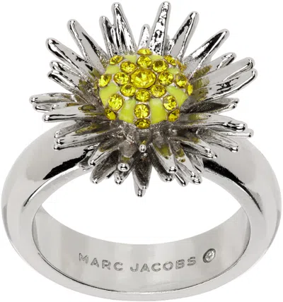Marc Jacobs Silver 'the Future Floral' Ring In 040 Silver