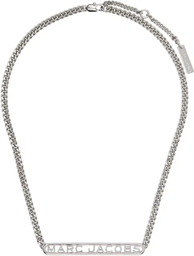 Marc Jacobs Silver 'the Monogram Chain' Necklace In 040 Silver
