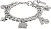 Marc Jacobs Silver 'the Mini Icon Charm' Bracelet In 059 Silver/crystal