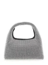 Marc Jacobs The Sack Crystal Embellished Mini Hobo Bag In Silver