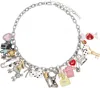 Marc Jacobs The Sticker Statement Collar Necklace In 098 Silver Multi