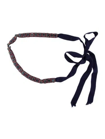 Pre-owned Marc Jacobs Skinny Waist Belt In Blue
