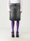 Marc Jacobs Midi Denim Skirt With Back And Front Pockets