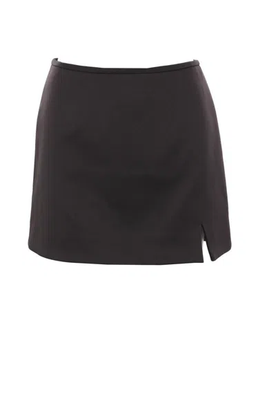 Marc Jacobs Duchess Satin Skirt In Black