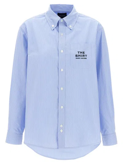 MARC JACOBS SKY BLUE STRIPED COTTON SHIRT
