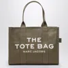 Marc Jacobs Slate Green Canvas Large Tote Bag