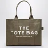 Marc Jacobs Slate Green Canvas Large Tote Bag Women