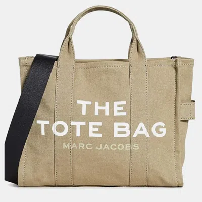 Pre-owned Marc Jacobs Slate Green Cotton Women's The Medium Tote Bag
