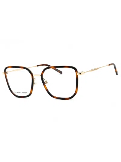 Marc Jacobs Sleek Rectangular Women's Eyeglasses In Brown
