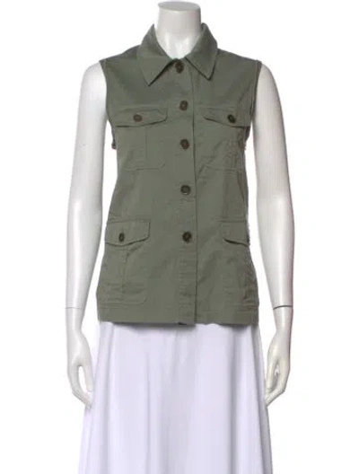 Pre-owned Marc Jacobs Sleeveless Button-up Top In Green