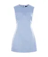 Marc Jacobs Seamed Up Mini Dress In Blue