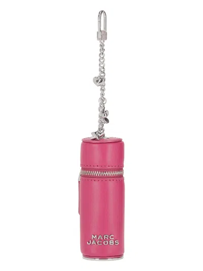 Marc Jacobs Everyday Logo Bag Charm Slg In Pink