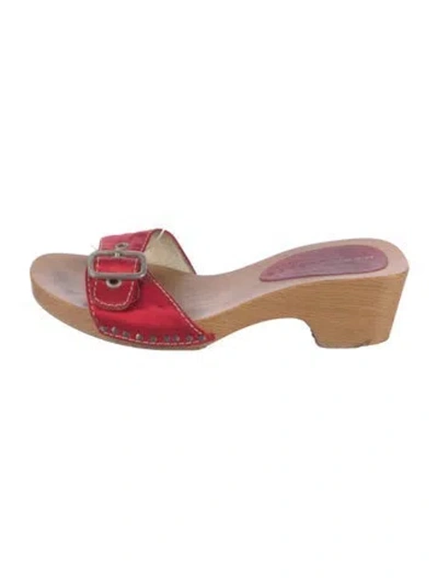 Pre-owned Marc Jacobs Slides In Red