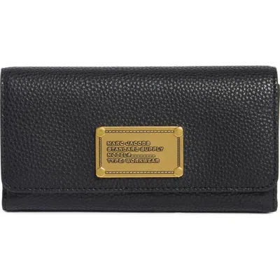 Marc Jacobs Slim Continental Wallet In Black