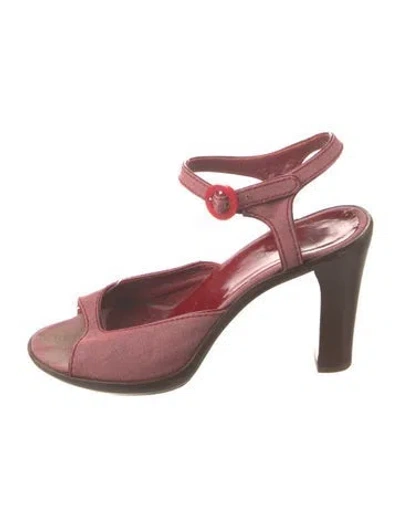 Pre-owned Marc Jacobs Slingback Sandals In Red