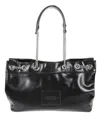 Marc Jacobs Slouchy Textured Black Bag In Black