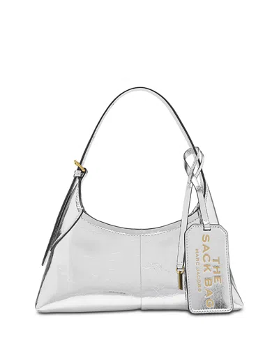Marc Jacobs Small Belted Leather Shoulder Bag In Gray