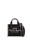 Marc Jacobs Small Black Canvas Tote Bag In Black
