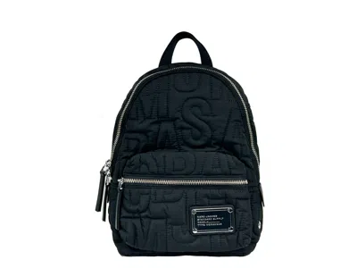 Marc Jacobs Small Black Quilted Backpack Bookbag