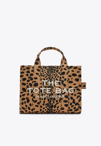 Marc Jacobs Small Cheetah Print Tote Bag In Brown