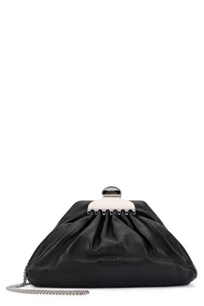 Marc Jacobs Small Clutch Claw Clip In Black
