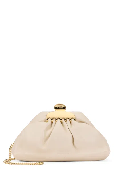 Marc Jacobs Small Clutch Claw Clip In Neutral