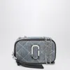 Marc Jacobs Small Crossbody Bag The Snapshot In Quilted Denim In Blue