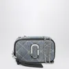 Marc Jacobs Small Crossbody Bag The Snapshot In Quilted Denim In Blue