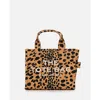 Marc Jacobs The Small Tote Spotted Print Canvas Bag In Black