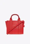 Marc Jacobs Small Grained Leather Tote Bag In Red