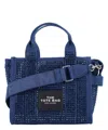 Marc Jacobs The Crystal Denim Crossbody Tote Bag In Blue