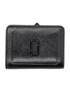 Marc Jacobs The Mini Compact Wallet In Black Leather In Black