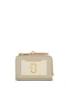 Marc Jacobs Khaki Leather Utility Snapshot Dtm Slim Wallet In Neutral