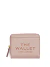 Marc Jacobs Logo Printed Zipped Mini Compact Wallet In Pink