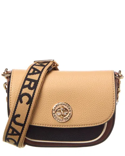 Marc Jacobs Small Leather Saddle Bag In Brown